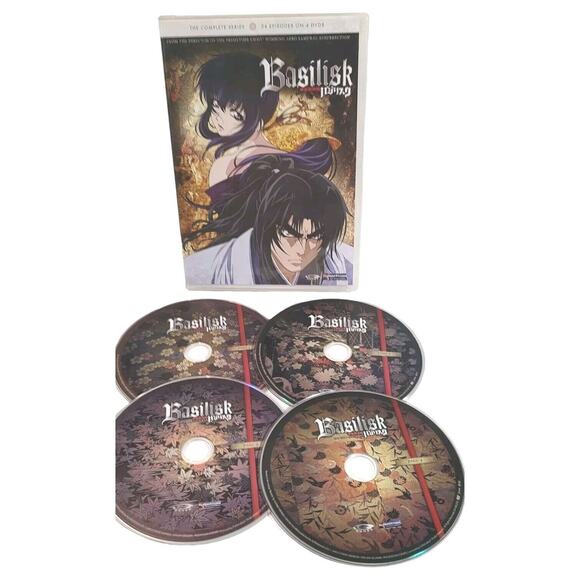 Basilisk The Complete Series 24 Episodes 2005 DVD 4-Disc Set Region 1 - Picture 3 of 15